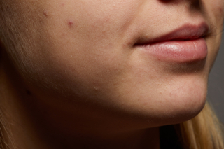 HD Face skin references Cerys Baker cheek lips mouth skin…